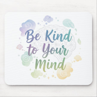 PASTELL-PSYCHE GESUNDHEIT ZÄHLT SPRUCH MOUSEPAD