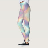 Pastell-Psychedelisches Muster | Irisierender Nebe Leggings (Links)