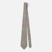 Pastell-Psychedelisches-Tie-Dye-Muster Krawatte (Vorderseite)