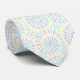 Pastell-Psychedelisches-Tie-Dye-Muster Krawatte