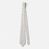 Pastell-Psychedelisches-Tie-Dye-Muster Krawatte (Vorderseite)