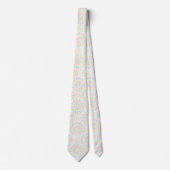 Pastell-Psychedelisches-Tie-Dye-Muster Krawatte (Vorderseite)