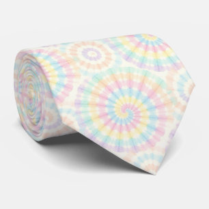 Pastell-Psychedelisches-Tie-Dye-Muster Krawatte