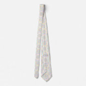 Pastell-Psychedelisches-Tie-Dye-Muster Krawatte (Rückseite)