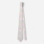 Pastell-Psychedelisches-Tie-Dye-Muster Krawatte (Vorderseite)