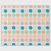 Pastell-Punkte-Geschenkpapier Geschenkpapier (Flach)