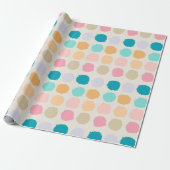 Pastell-Punkte-Geschenkpapier Geschenkpapier (Ungerollt)
