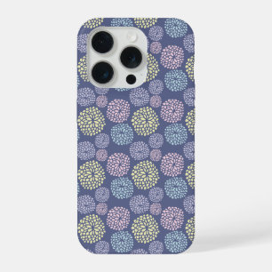 Pastell-Punkte-Muster lila blau gelb rosa iPhone 15 Pro Hülle