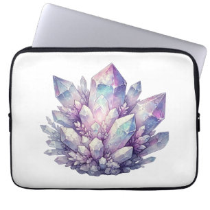 Pastell-Quarz-Cluster Laptopschutzhülle