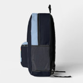 Pastell Rainbow Black Backpack Bedruckter Rucksack (Rechts)