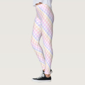 Pastell Rainbow Checkerboard Leggings (Links)