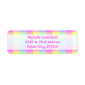 Pastell Rainbow Checkered Border (Vorne)