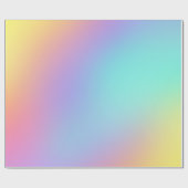 Pastell Rainbow Gradient Wrapping Paper Geschenkpapier (Flach)