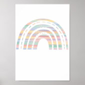 Pastell Rainbow Kinderzimmer Poster Kids Room Prin (Vorne)