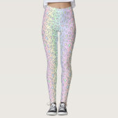 Pastell Rainbow Leopard Leggings (Vorderseite)