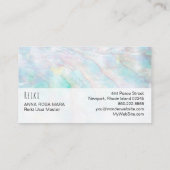 *~* Pastell Rainbow Reiki Yoga Healing Visitenkarte (Rückseite)