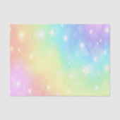 Pastell Rainbow Stars Dekoupage Tissue Paper Seidenpapier (Vorderseite)