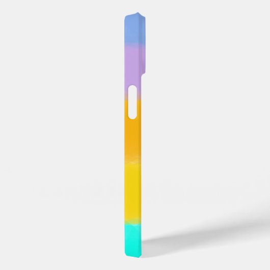 Pastell Rainbow Stripes Individuelle Name Monogram Case-Mate iPhone Hülle (Rückseite / Rechts)