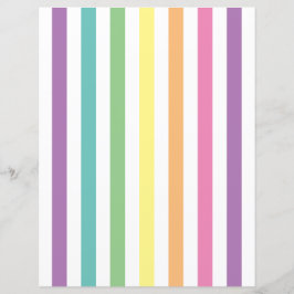 Pastell Rainbow Stripes Musterschreiber