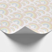 Pastell Rainbow Wrapping Paper Geschenkpapier (Ecke)