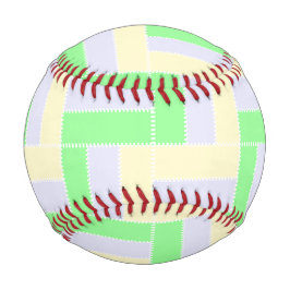 Pastell Rectangle Muster Weiße gestrichelte Linien Baseball