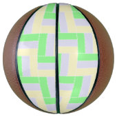 Pastell Rectangle Muster Weiße gestrichelte Linien Basketball (Vertikal)