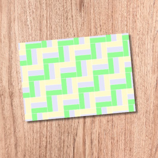 Pastell Rectangle Muster Weiße gestrichelte Linien Post-it Klebezettel