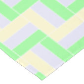 Pastell Rectangle Muster Weiße gestrichelte Linien Tischdecke (Schrägansicht)