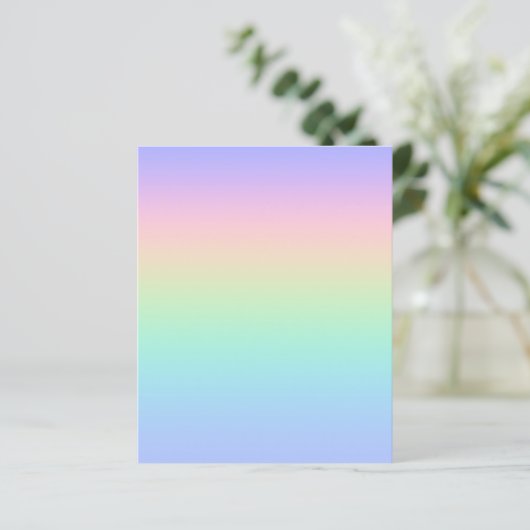 Pastell Regenbogen (Stehend Vorderseite)