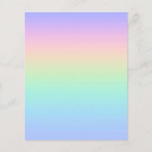 Pastell Regenbogen (Rückseite)