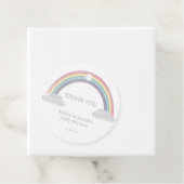 Pastell-Regenbogen-Baby-Party Geschenkanhänger (Beispiel)