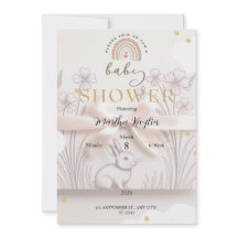 Pastell Regenbogen Baby Shower Einladung Benutzerd