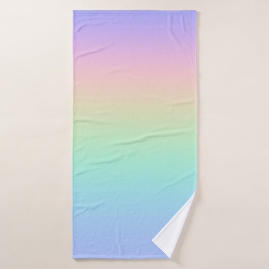Pastell Regenbogen Badehandtuch (Badehandtuch)