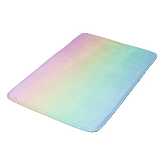 Pastell Regenbogen Badematte (Schrägansicht)