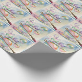 Pastell-Regenbogen-Blasen-Geburtstagsfeier Geschenkpapier (Ecke)