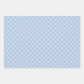 Pastell Regenbogen blaues Set von 3 Geschenkpapier Set (Vorderseite 2)
