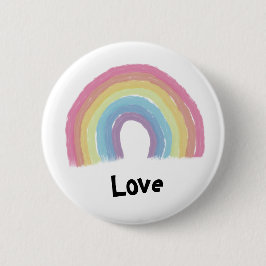 Pastell Regenbogen Button