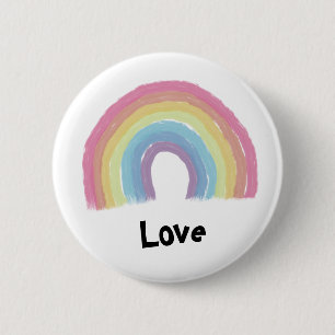 Pastell Regenbogen Button
