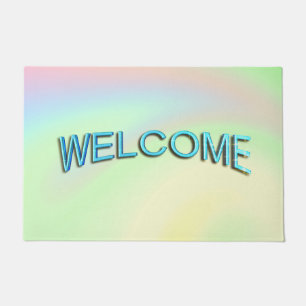 Pastell Regenbogen der Farben Fußmatte
