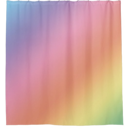 Pastell-Regenbogen-Duschvorhang Duschvorhang (Vorderseite)