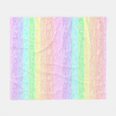 Pastell Regenbogen Fleecedecke (Vorderseite (Horizontal))