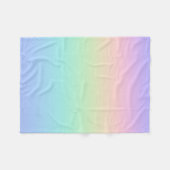 Pastell Regenbogen Fleecedecke (Vorderseite (Horizontal))