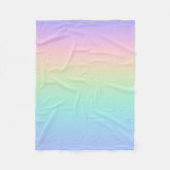 Pastell Regenbogen Fleecedecke (Vorderseite)