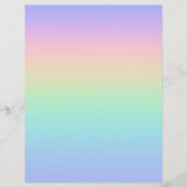 Pastell Regenbogen Flyer (Vorne)