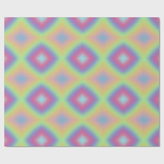 Pastell Regenbogen Geschenkpapier (Flach)