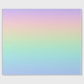 Pastell Regenbogen Geschenkpapier (Flach)