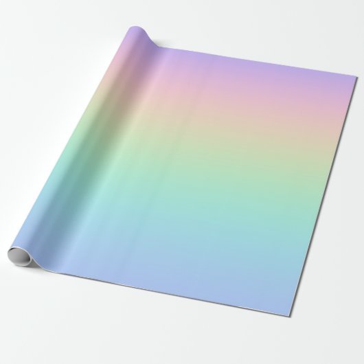 Pastell Regenbogen Geschenkpapier (Ungerollt)