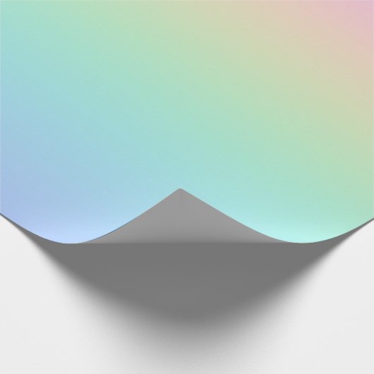 Pastell Regenbogen Geschenkpapier (Ecke)