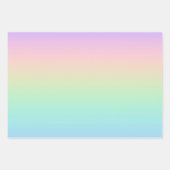 Pastell Regenbogen Geschenkpapier Set (Vorderseite 3)