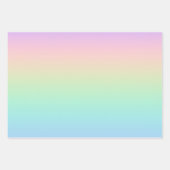 Pastell Regenbogen Geschenkpapier Set (Vorderseite 2)